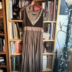 1️⃣9️⃣ Zara Woman Silk Tea Length Dress. Size M